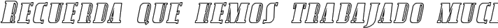 Avondale SC Outline Italic fuente tipográfica TrueType TTF