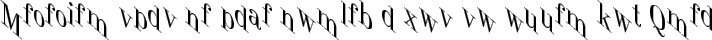 JumbleItalic typography TrueType font