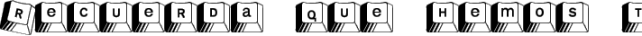 Kleinkeys fuente tipográfica TrueType TTF