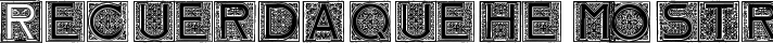 Mosaic_Initials fuente tipográfica TrueType TTF