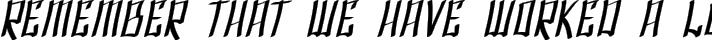 SF Shai Fontai Oblique typography TrueType font