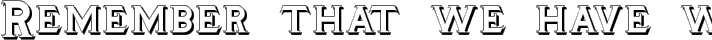 TinplateTitlingShadowed typography TrueType font