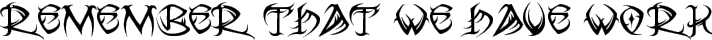 Tribal typography TrueType font