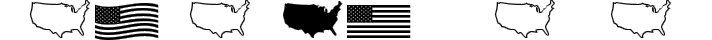 US Flag fuente tipográfica TrueType TTF
