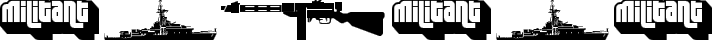abc  Military dingbats fenotype fuente tipográfica TrueType TTF