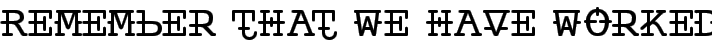 Ankora typography TrueType font