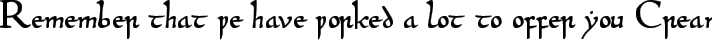 Beowulf1 typography TrueType font