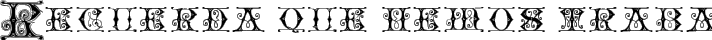 Blavicke Capitals Semi-expanded Regular fuente tipográfica TrueType TTF