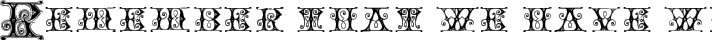 Blavicke Capitals Semi-expanded Regular typography TrueType font
