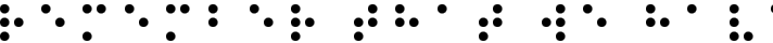 Braille Regular typography TrueType font