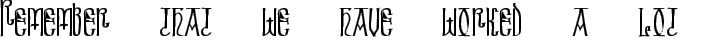 Brigida typography TrueType font