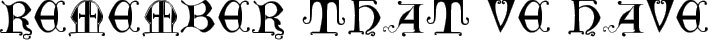 British Museum 14th c. typography TrueType font