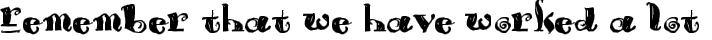 Brouss typography TrueType font