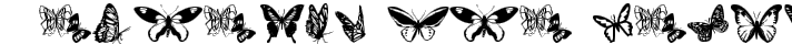 Butterflies fuente tipográfica TrueType TTF