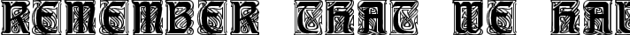 Carrick Caps typography TrueType font