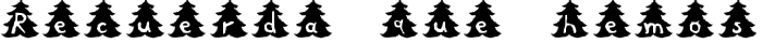 Christmas Tree fuente tipográfica TrueType TTF