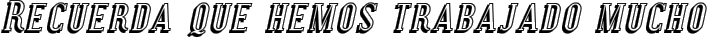 Covington SC Shadow Italic fuente tipográfica TrueType TTF