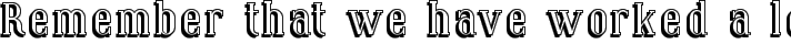 Covington Shadow typography TrueType font