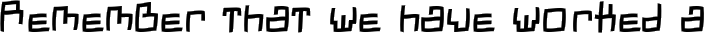 DadasTracesFreeshapes-Italic typography TrueType font