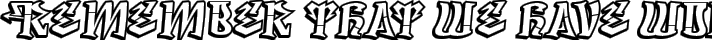 Degrassi typography TrueType font