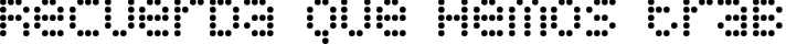 Display Dots fuente tipográfica TrueType TTF