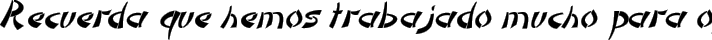 DomoAregato Italic fuente tipográfica TrueType TTF