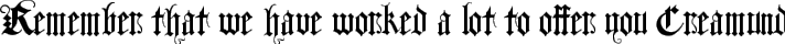 DuerersMinuskeln typography TrueType font
