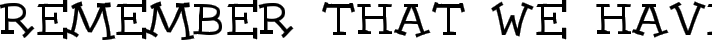Dummies typography TrueType font