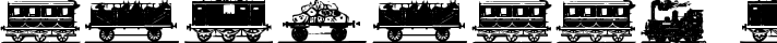 Eisenbahn fuente tipográfica TrueType TTF