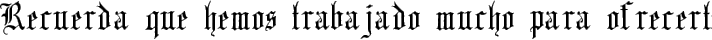 English Gothic 17th c. fuente tipográfica TrueType TTF
