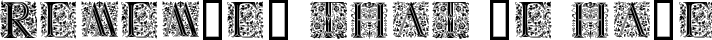 Floralalpha  Light typography TrueType font