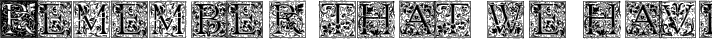 Florana_Initials typography TrueType font