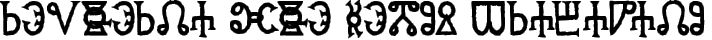 Glagolitic AOE fuente tipográfica TrueType TTF
