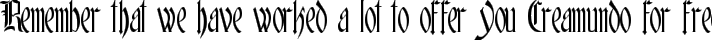 Glastonbury typography TrueType font