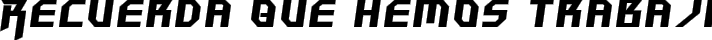 Hammerhead Italic fuente tipográfica TrueType TTF