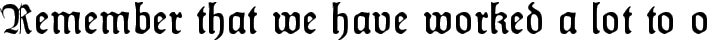 HumboldtFraktur Zier typography TrueType font