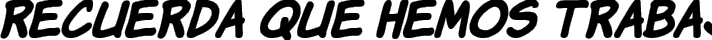 Komika Hand Bold Italic fuente tipográfica TrueType TTF