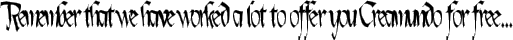 Lotharus Wide Top typography TrueType font