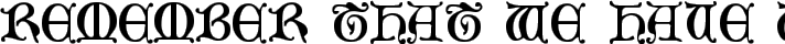Mediaeval Caps typography TrueType font
