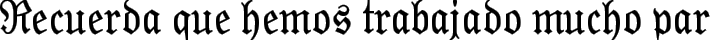 Moderne Fraktur fuente tipográfica TrueType TTF