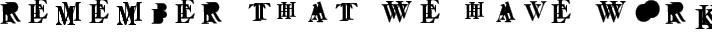 NewSymbolFont17 typography TrueType font
