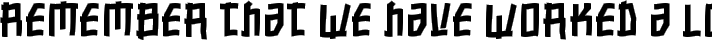NipponToonItalic typography TrueType font