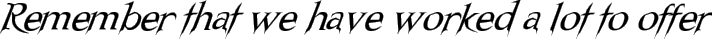 Nosferatu Oblique typography TrueType font