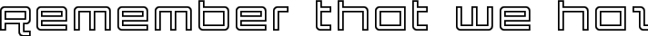 Quark Outline typography TrueType font