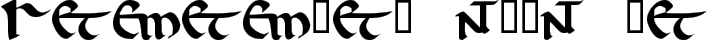 Roman Halfuncial Normal typography TrueType font