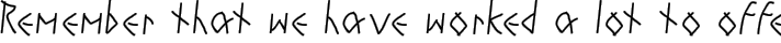 RunesWritten typography TrueType font