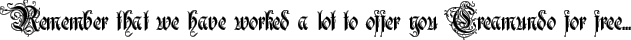 Ruritania typography TrueType font
