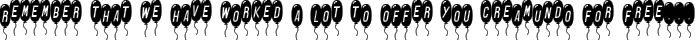 SF Balloons Thin Italic typography TrueType font