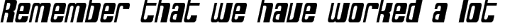 SF DecoTechno Condensed Oblique typography TrueType font