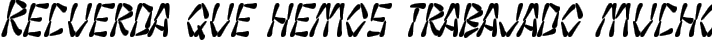 SF Wasabi Condensed Bold Italic fuente tipográfica TrueType TTF